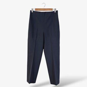 Scanlan Theodore Navy Crop Trouser Pants Size AU 12 (US 8) Minimalist Luxe